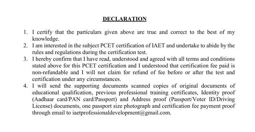 I declare and submit the above statements.